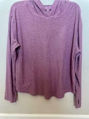 Old Navy Lavender Heathered Hoodie - Women's Long Sleeve L